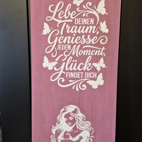 modernes zeitloses Wandbild auf Holz