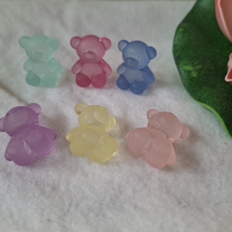 Perlen,  Acryl-Perlen, Bärchen 