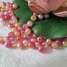 Perlen, Acryl-Perlen, Orange,rosa,pink