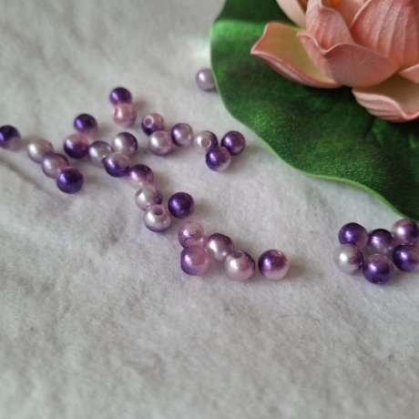 Perlen, Acryl-Perlen, hellrosa,pink,lila