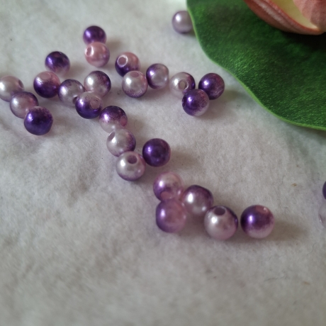 Perlen, Acryl-Perlen, hellrosa,pink,lila