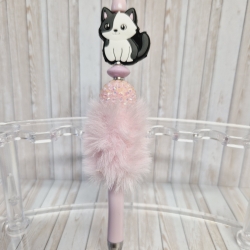 Kugelschreiber Perlen Katze Geschenkidee Mitbringsel