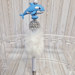 Kugelschreiber Perlen Delfin Geschenkidee Mitbringsel
