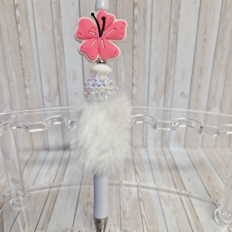 Kugelschreiber Perlen Blüte Geschenkidee Mitbringsel