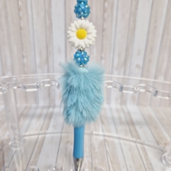 Kugelschreiber Perlen Gänseblümchen Geschenkidee Mitbringsel