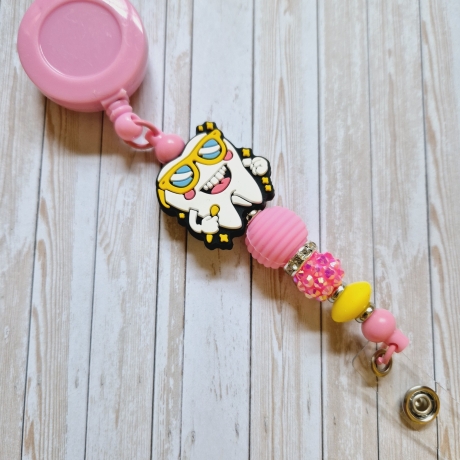 Ausziehclip, Namensschildhalter, Ausweishalter Geschenkidee 