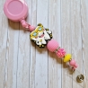 Ausziehclip, Namensschildhalter, Ausweishalter Geschenkidee 