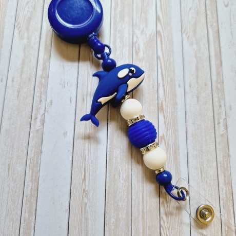 Ausziehclip, Namensschildhalter, Ausweishalter Geschenkidee 