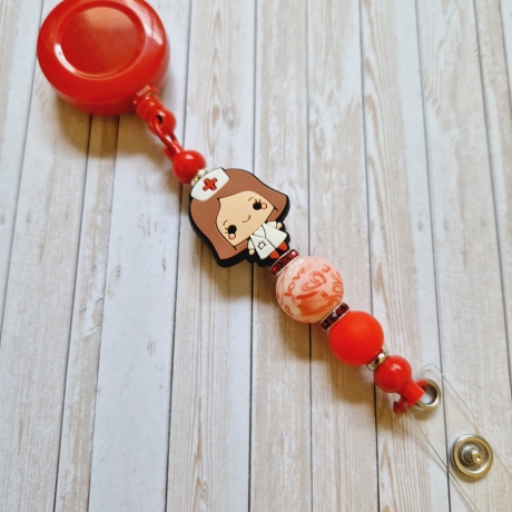 Ausziehclip, Namensschildhalter, Ausweishalter Geschenkidee 