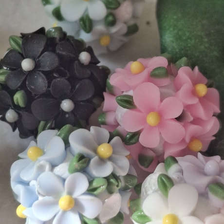 Perlen, Polymer - Strass Perlen 