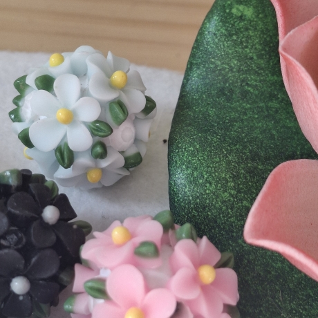 Perlen, Polymer - Strass Perlen 