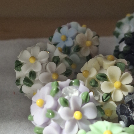 Perlen, Polymer - Strass Perlen 