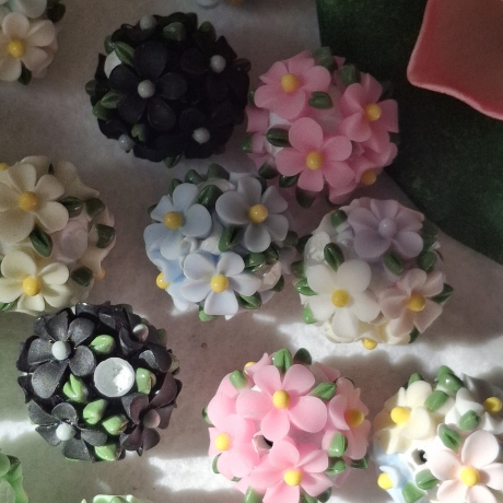 Perlen, Polymer - Strass Perlen 