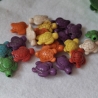 Perlen,  Magnesitperlen, synthetisch,  Schildkröte 