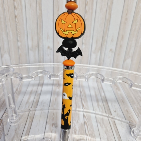 Kugelschreiber Perlen HALLOWEEN Geschenkidee Mitbringsel
