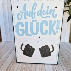 Karte zum Geburtstag Geburtstagskarte Auf dein Glück