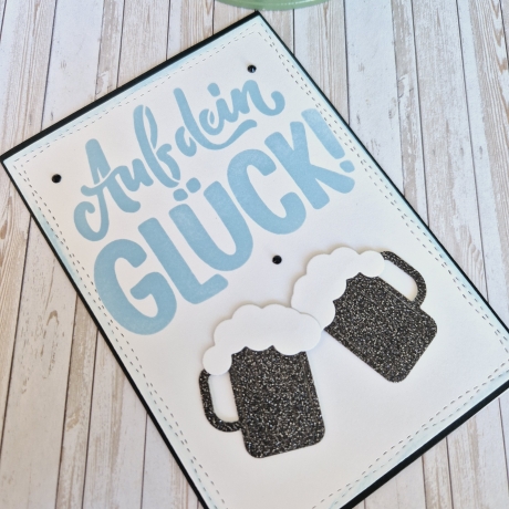 Karte zum Geburtstag Geburtstagskarte Auf dein Glück
