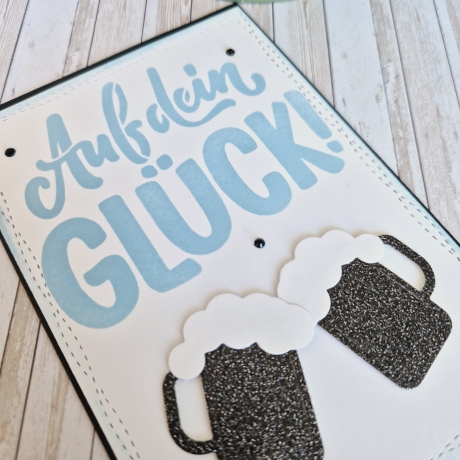Karte zum Geburtstag Geburtstagskarte Auf dein Glück
