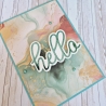 Karte Grußkarte Hello