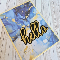 Karte Grußkarte Hello