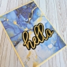Karte Grußkarte Hello