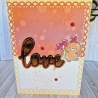 Karte Liebe Freundschaft LOVE Teddy