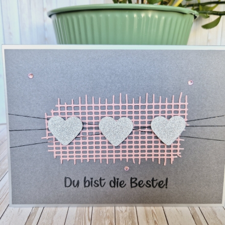 Karte Muttertag Du bist die Beste