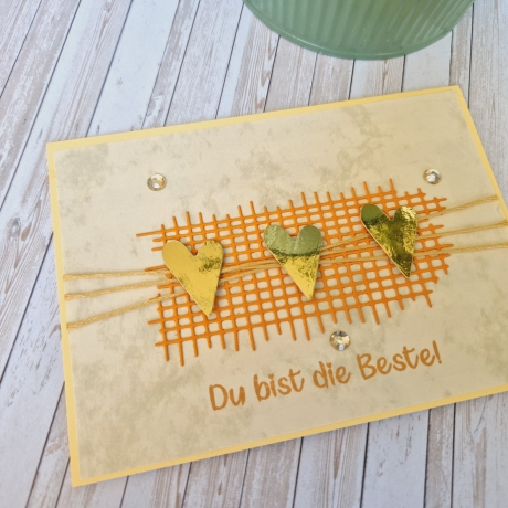 Karte Muttertag Du bist die Beste