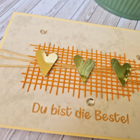 Karte Muttertag Du bist die Beste