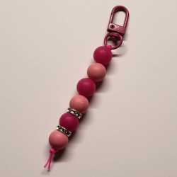 Anhänger pink-rosa Silikonperlen