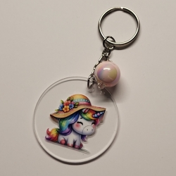 transparenter Acryl Anhänger Einhorn Motiv