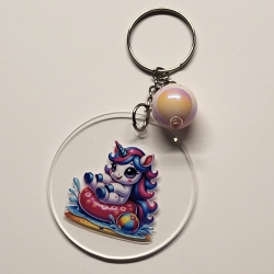 transparenter Acryl Anhänger Einhorn Motiv