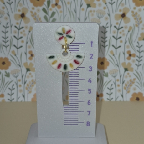 Bunte Boho Polymer Clay Ohrringe – Farbenfrohe Eleganz - handmade