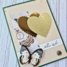 Geburtstagskarte Glückwunschkarte Alles Liebe mit Schmetterling