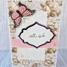 Geburtstagskarte Glückwunschkarte Alles Liebe mit Schmetterling