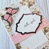 Geburtstagskarte Glückwunschkarte Alles Liebe mit Schmetterling