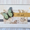 Geburtstagskarte Glückwunschkarte Alles Liebe mit Schmetterling