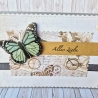 Geburtstagskarte Glückwunschkarte Alles Liebe mit Schmetterling
