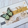 Geburtstagskarte Glückwunschkarte Alles Liebe mit Schmetterling
