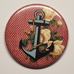 Spiegel Button Motiv siehe Bild kleiner Taschenspiegel
