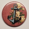 Spiegel Button Motiv siehe Bild kleiner Taschenspiegel