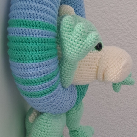 Gehäkelter Deko-Drache | Handgemachter Türkranz