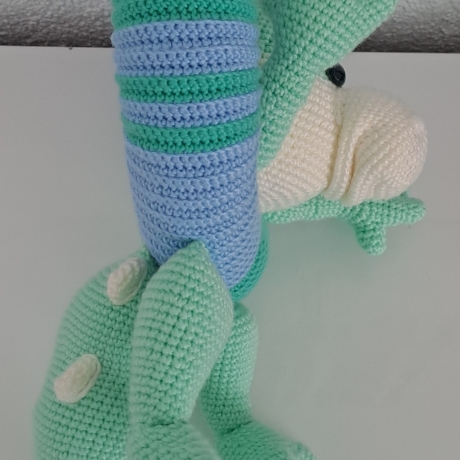 Gehäkelter Deko-Drache | Handgemachter Türkranz