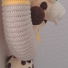 Gehäkelte Deko-Giraffe | Handgemachter Türkranz mit Safari-Charme