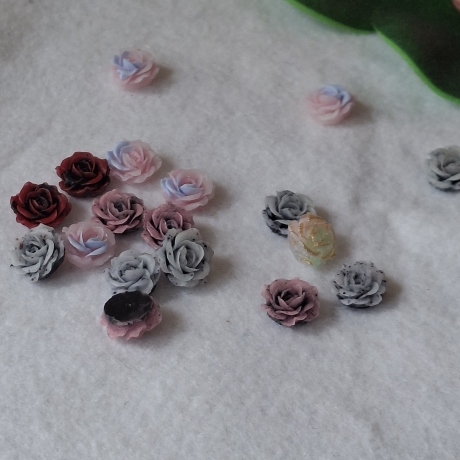 Perlen, Harzperlen,Rose, Blume 