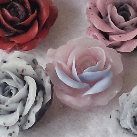 Perlen, Harzperlen,Rose, Blume 
