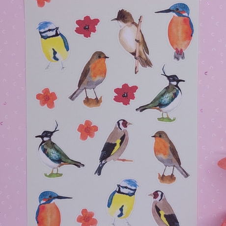 Stickerbogen Vogelgezwitscher