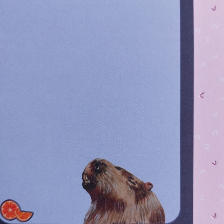 Notizblock Flausenzettel mit Capybara