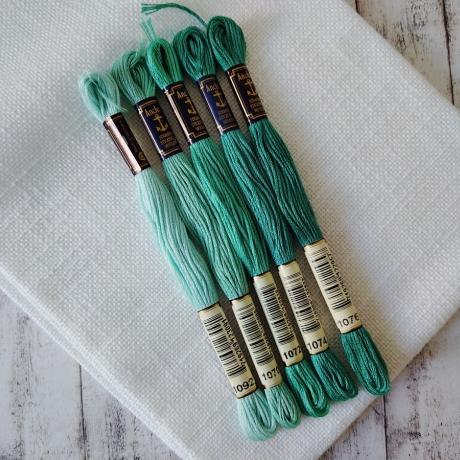Anchor Sticktwist mint/türkis 5 Stränge Set