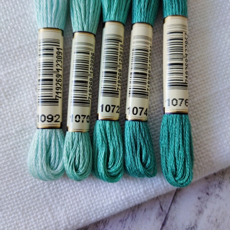 Anchor Sticktwist mint/türkis 5 Stränge Set